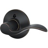 image:imageSchlage F10 ACC 622 Accent Door Lever Hall amp Closet Passage Lock Matte BlackAged Bronze