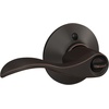 image:imageSchlage F10 ACC 622 Accent Door Lever Hall amp Closet Passage Lock Matte BlackAged Bronze