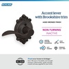 image:imageSchlage F10 ACC 622 Accent Door Lever Hall amp Closet Passage Lock Matte BlackAged Bronze