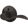 image:imageSchlage F10 ACC 622 Accent Door Lever Hall amp Closet Passage Lock Matte BlackAged Bronze