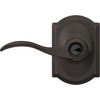image:imageSchlage F10 ACC 622 Accent Door Lever Hall amp Closet Passage Lock Matte BlackAged Bronze