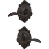 image:imageSchlage F10 ACC 622 Accent Door Lever Hall amp Closet Passage Lock Matte BlackAged Bronze