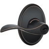 image:imageSchlage F10 ACC 622 Accent Door Lever Hall amp Closet Passage Lock Matte BlackAged Bronze