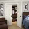 image:imageSchlage F10 ACC 622 Accent Door Lever Hall amp Closet Passage Lock Matte BlackAged Bronze