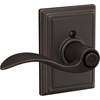 image:imageSchlage F10 ACC 622 Accent Door Lever Hall amp Closet Passage Lock Matte BlackAged Bronze