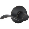 image:imageSchlage F10 ACC 622 Accent Door Lever Hall amp Closet Passage Lock Matte BlackAged Bronze