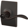 image:imageSchlage F10 ACC 622 Accent Door Lever Hall amp Closet Passage Lock Matte BlackAged Bronze