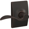 image:imageSchlage F10 ACC 622 Accent Door Lever Hall amp Closet Passage Lock Matte BlackAged Bronze