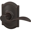 image:imageSchlage F10 ACC 622 Accent Door Lever Hall amp Closet Passage Lock Matte BlackAged Bronze