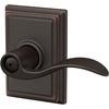 image:imageSchlage F10 ACC 622 Accent Door Lever Hall amp Closet Passage Lock Matte BlackAged Bronze