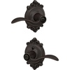 image:imageSchlage F10 ACC 622 Accent Door Lever Hall amp Closet Passage Lock Matte BlackAged Bronze