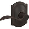 image:imageSchlage F10 ACC 622 Accent Door Lever Hall amp Closet Passage Lock Matte BlackAged Bronze