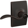 image:imageSchlage F10 ACC 622 Accent Door Lever Hall amp Closet Passage Lock Matte BlackAged Bronze