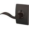 image:imageSchlage F10 ACC 622 Accent Door Lever Hall amp Closet Passage Lock Matte BlackAged Bronze