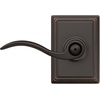 image:imageSchlage F10 ACC 622 Accent Door Lever Hall amp Closet Passage Lock Matte BlackAged Bronze