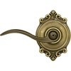 image:imageSchlage F10 ACC 622 Accent Door Lever Hall amp Closet Passage Lock Matte BlackAntique Brass