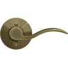 image:imageSchlage F10 ACC 622 Accent Door Lever Hall amp Closet Passage Lock Matte BlackAntique Brass