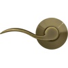 image:imageSchlage F10 ACC 622 Accent Door Lever Hall amp Closet Passage Lock Matte BlackAntique Brass