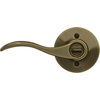 image:imageSchlage F10 ACC 622 Accent Door Lever Hall amp Closet Passage Lock Matte BlackAntique Brass