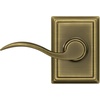image:imageSchlage F10 ACC 622 Accent Door Lever Hall amp Closet Passage Lock Matte BlackAntique Brass