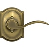 image:imageSchlage F10 ACC 622 Accent Door Lever Hall amp Closet Passage Lock Matte BlackAntique Brass