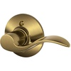 image:imageSchlage F10 ACC 622 Accent Door Lever Hall amp Closet Passage Lock Matte BlackAntique Brass