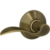 image:imageSchlage F10 ACC 622 Accent Door Lever Hall amp Closet Passage Lock Matte BlackAntique Brass