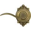 image:imageSchlage F10 ACC 622 Accent Door Lever Hall amp Closet Passage Lock Matte BlackAntique Brass