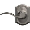image:imageSchlage F10 ACC 622 Accent Door Lever Hall amp Closet Passage Lock Matte BlackAntique Pewter