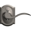 image:imageSchlage F10 ACC 622 Accent Door Lever Hall amp Closet Passage Lock Matte BlackAntique Pewter