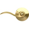 image:imageSchlage F10 ACC 622 Accent Door Lever Hall amp Closet Passage Lock Matte BlackBright Brass