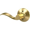 image:imageSchlage F10 ACC 622 Accent Door Lever Hall amp Closet Passage Lock Matte BlackBright Brass