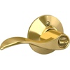 image:imageSchlage F10 ACC 622 Accent Door Lever Hall amp Closet Passage Lock Matte BlackBright Brass