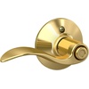 image:imageSchlage F10 ACC 622 Accent Door Lever Hall amp Closet Passage Lock Matte BlackBright Brass