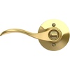 image:imageSchlage F10 ACC 622 Accent Door Lever Hall amp Closet Passage Lock Matte BlackBright Brass