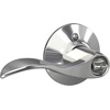 image:imageSchlage F10 ACC 622 Accent Door Lever Hall amp Closet Passage Lock Matte BlackBright Chrome
