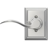 image:imageSchlage F10 ACC 622 Accent Door Lever Hall amp Closet Passage Lock Matte BlackBright Chrome