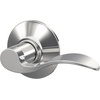 image:imageSchlage F10 ACC 622 Accent Door Lever Hall amp Closet Passage Lock Matte BlackBright Chrome