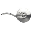 image:imageSchlage F10 ACC 622 Accent Door Lever Hall amp Closet Passage Lock Matte BlackBright Chrome