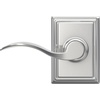 image:imageSchlage F10 ACC 622 Accent Door Lever Hall amp Closet Passage Lock Matte BlackBright Chrome