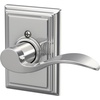 image:imageSchlage F10 ACC 622 Accent Door Lever Hall amp Closet Passage Lock Matte BlackBright Chrome