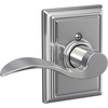 image:imageSchlage F10 ACC 622 Accent Door Lever Hall amp Closet Passage Lock Matte BlackBright Chrome