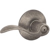 image:imageSchlage F10 ACC 622 Accent Door Lever Hall amp Closet Passage Lock Matte BlackDistressed Nickel
