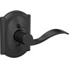 image:imageSchlage F10 ACC 622 Accent Door Lever Hall amp Closet Passage Lock Matte BlackMatte Black