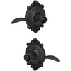 image:imageSchlage F10 ACC 622 Accent Door Lever Hall amp Closet Passage Lock Matte BlackMatte Black
