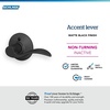 image:imageSchlage F10 ACC 622 Accent Door Lever Hall amp Closet Passage Lock Matte BlackMatte Black