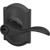 image:imageSchlage F10 ACC 622 Accent Door Lever Hall amp Closet Passage Lock Matte BlackMatte Black