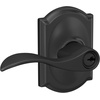 image:imageSchlage F10 ACC 622 Accent Door Lever Hall amp Closet Passage Lock Matte BlackMatte Black