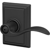 image:imageSchlage F10 ACC 622 Accent Door Lever Hall amp Closet Passage Lock Matte BlackMatte Black