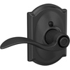 image:imageSchlage F10 ACC 622 Accent Door Lever Hall amp Closet Passage Lock Matte BlackMatte Black